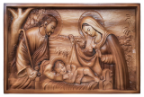 Drevený obraz svätej rodiny, 75 x 49,5 cm