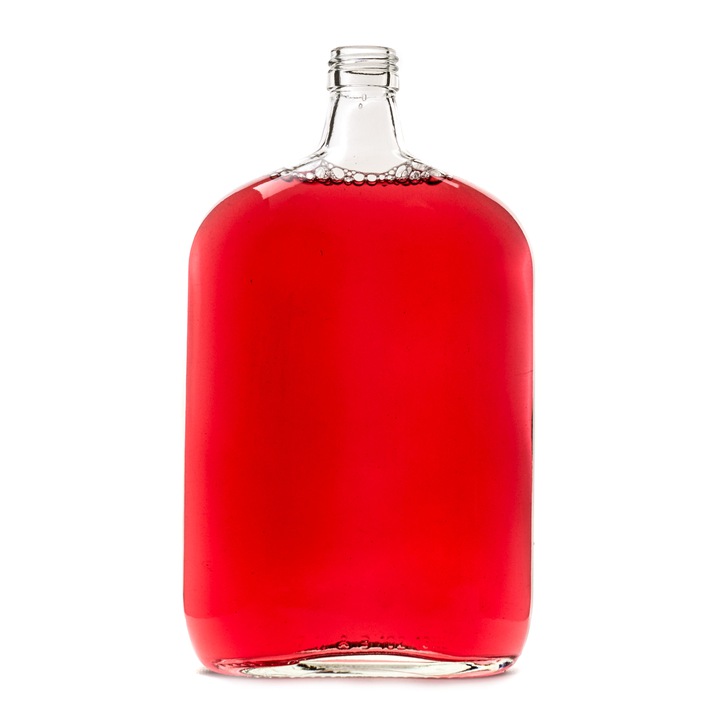 Sklenená fľaša náprsná TASCHENFLASCHE 1000 ml so zátkou
