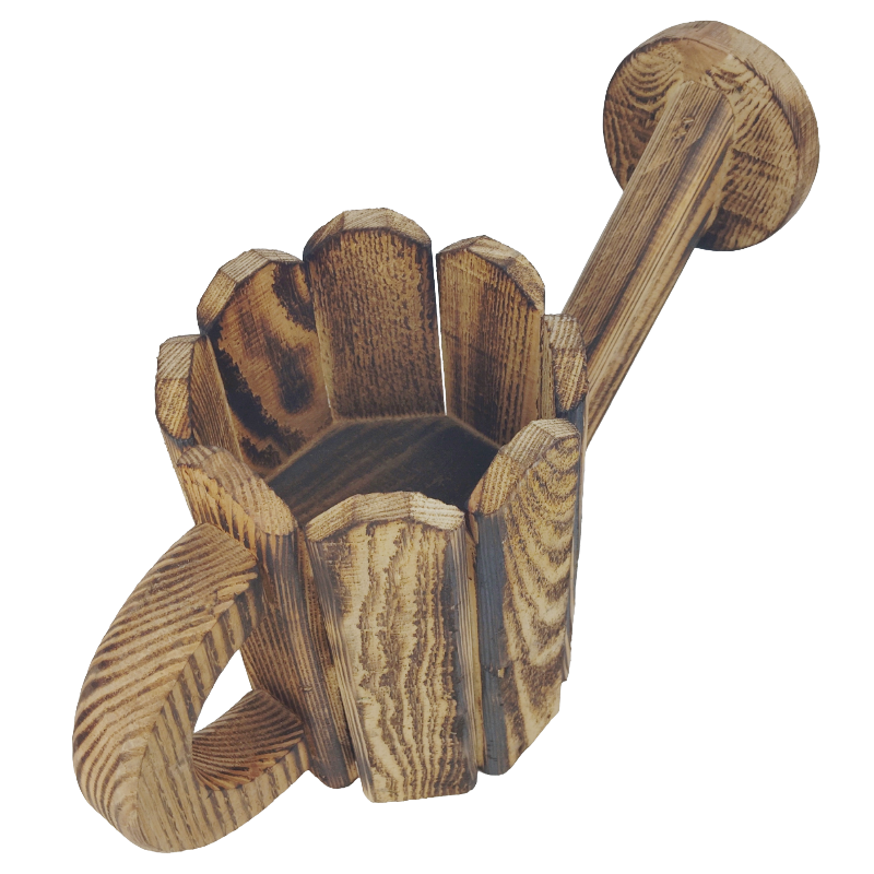 Drevený kvetináč Polievačka 20 cm