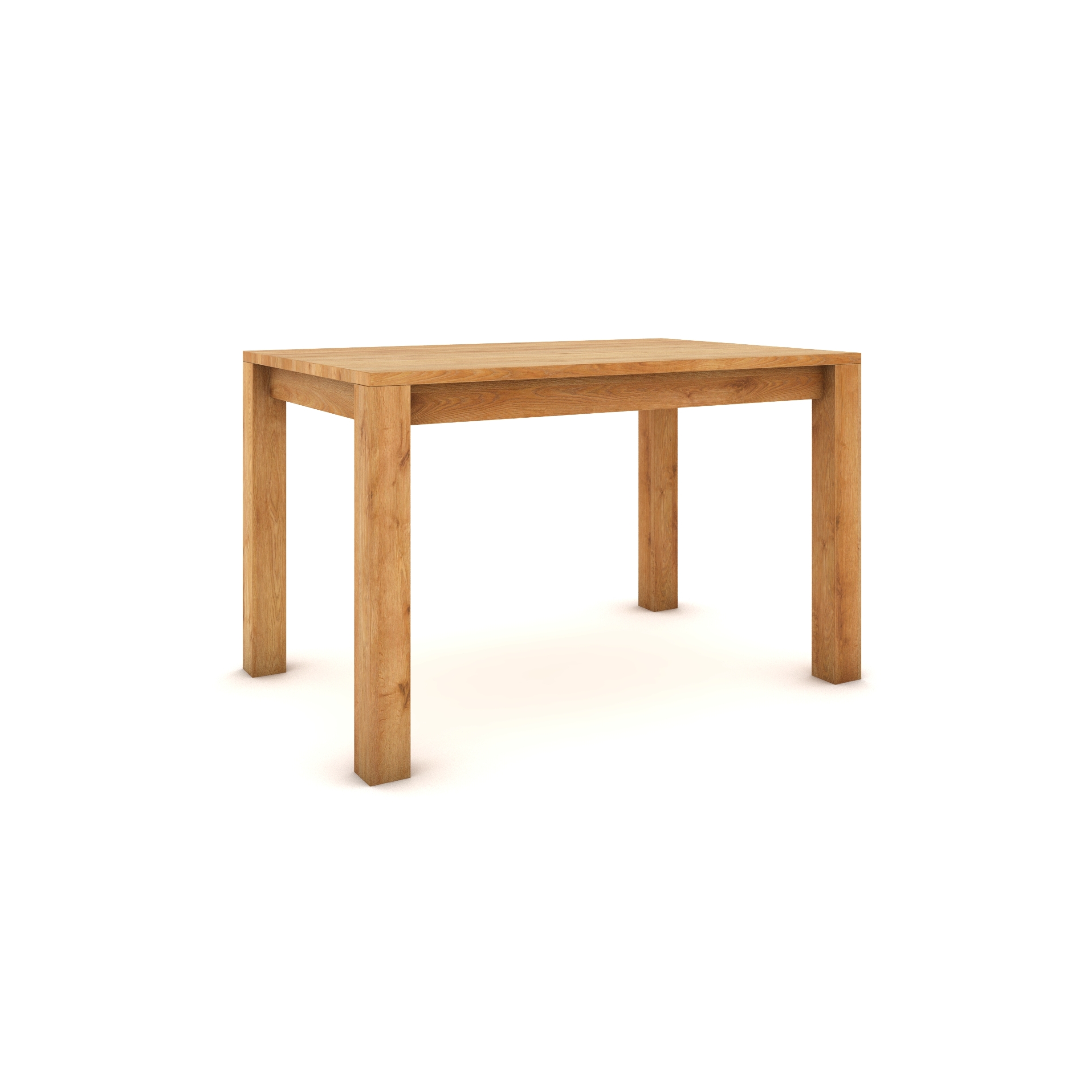 Dubový stôl 120 x 80 cm , prírodný, hodvábne polomatný