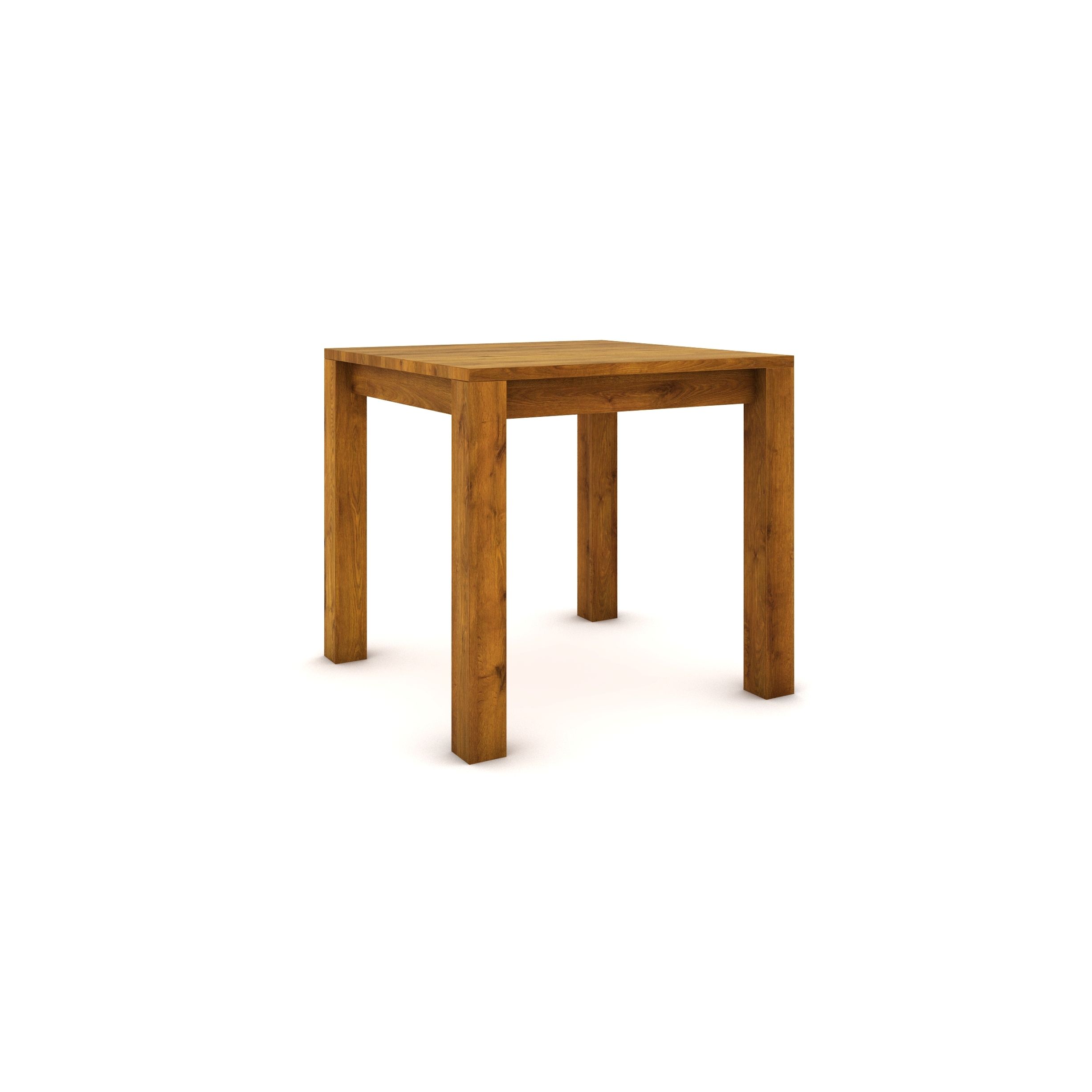 Dubový stôl 80 x 80 cm , jantarový