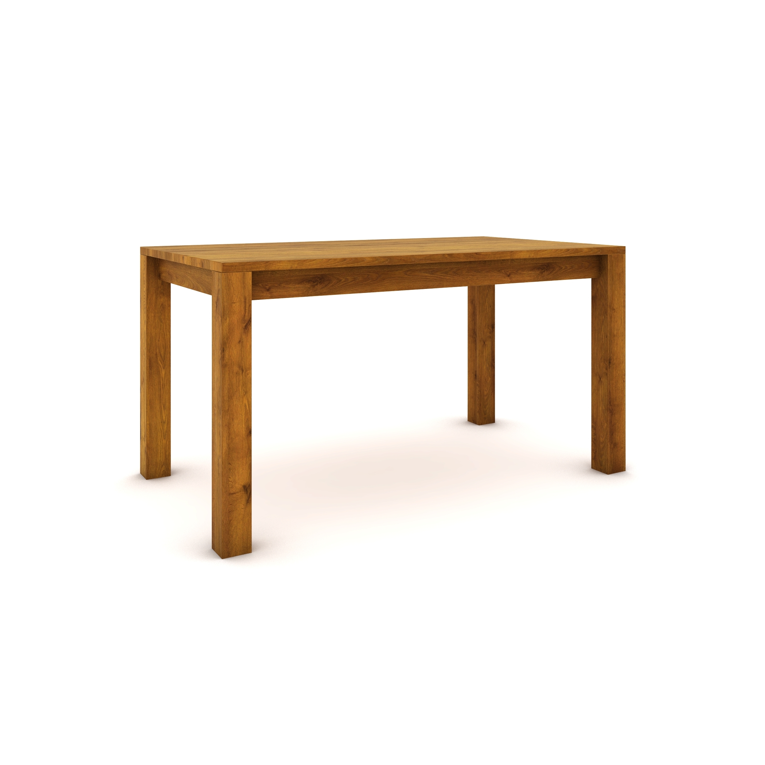 Dubový stôl 140 x 80 cm , jantarový