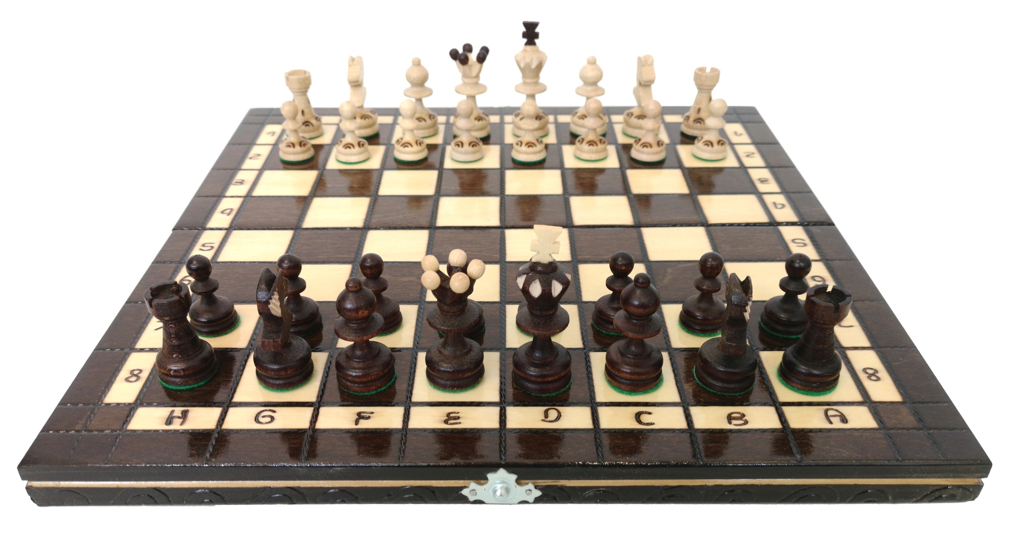 Drevené šachy 34 x 34 cm