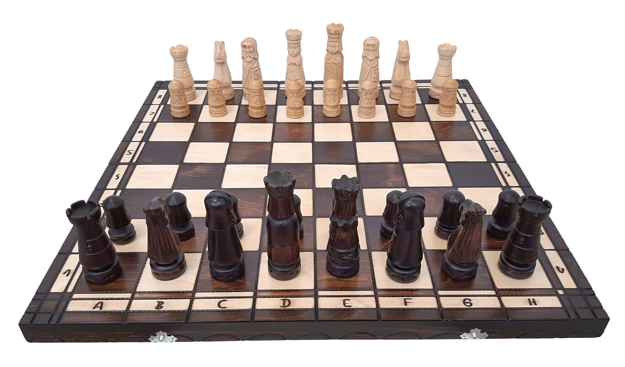 Drevené šachy 59,5 x 59,5 cm