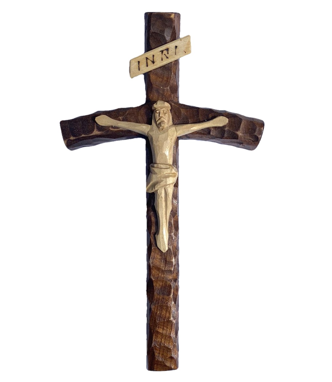 Kríž s Ježišom tmavý 15x24cm