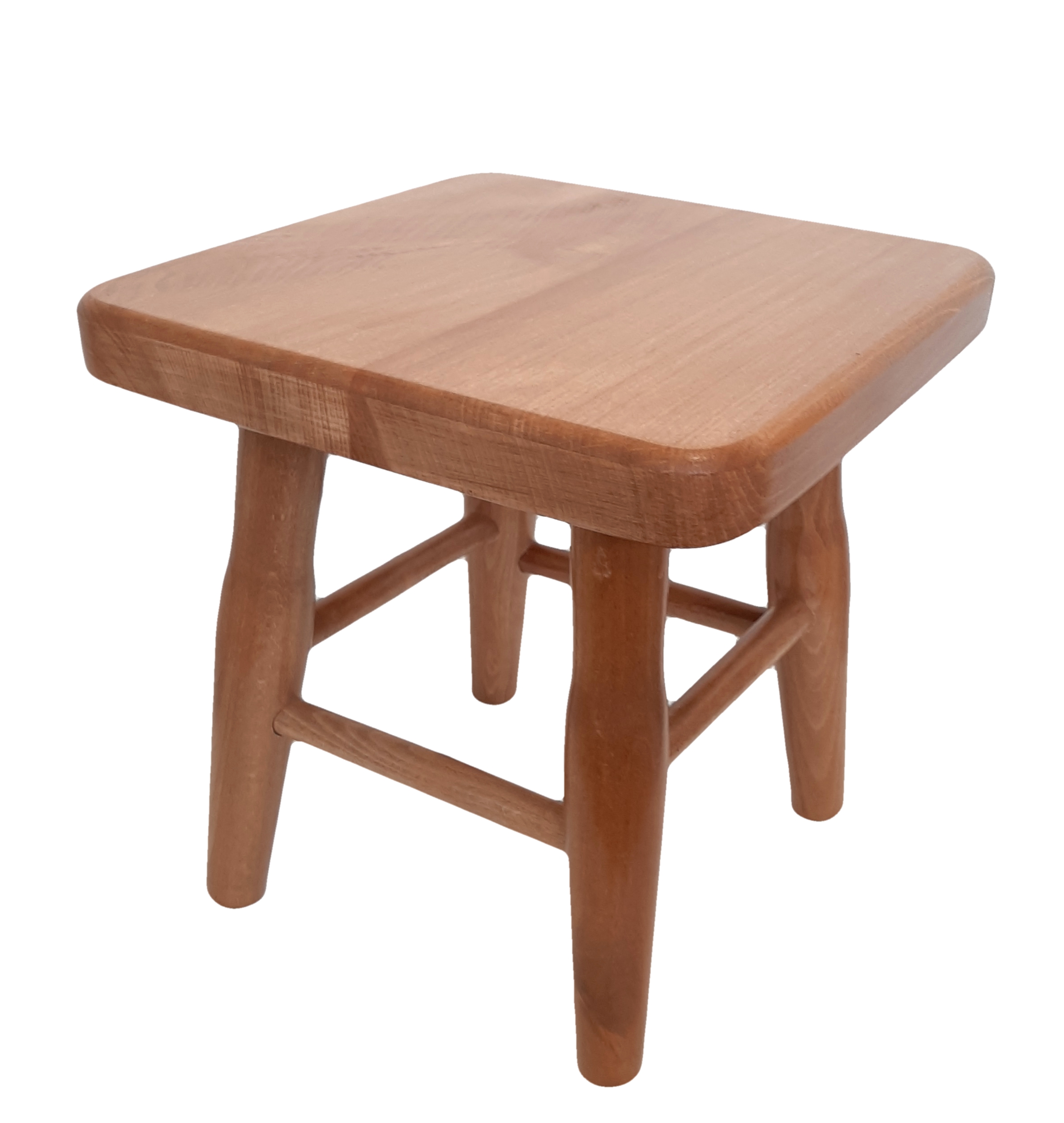 Drevený stolček z bukového dreva svetlý 30x30x32