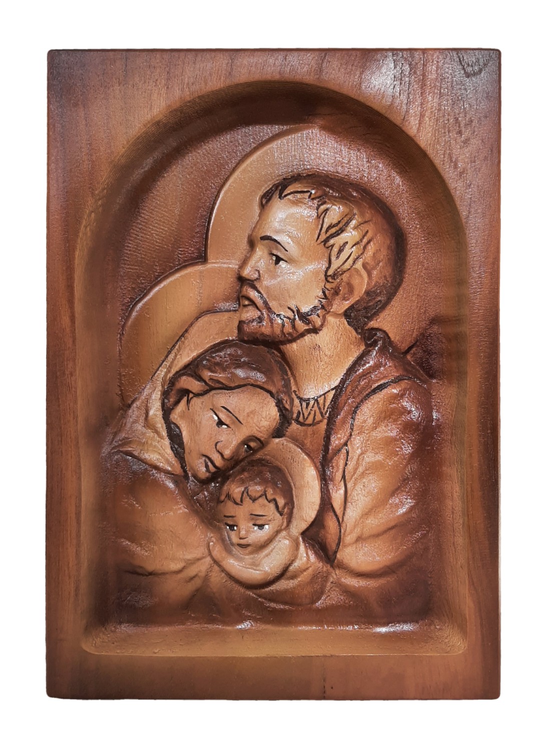 Dreveny obraz svätej rodiny 18 x 25 cm