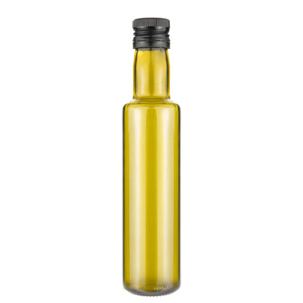 Sklenená fľaša DORICA 250 ml olivová so zátkou