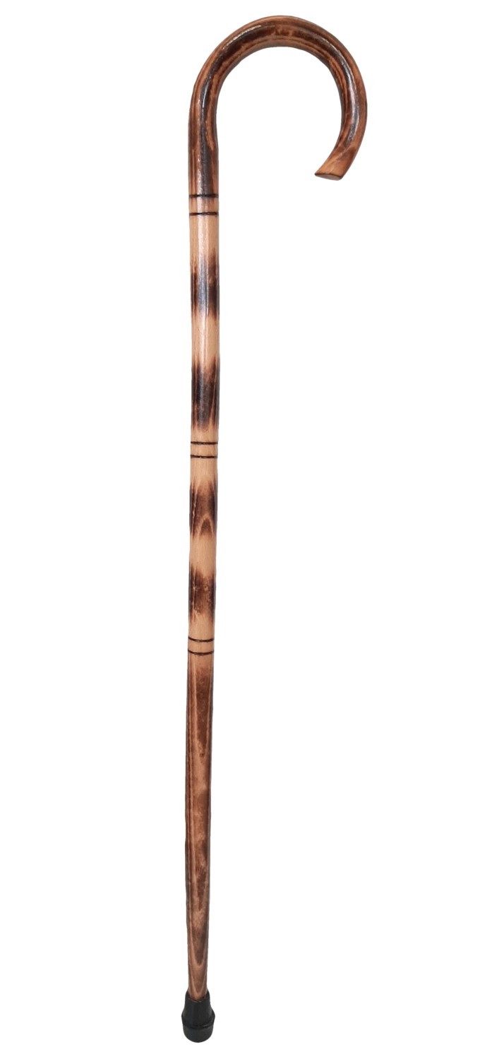 Drevená vychádzková palica - zdobená