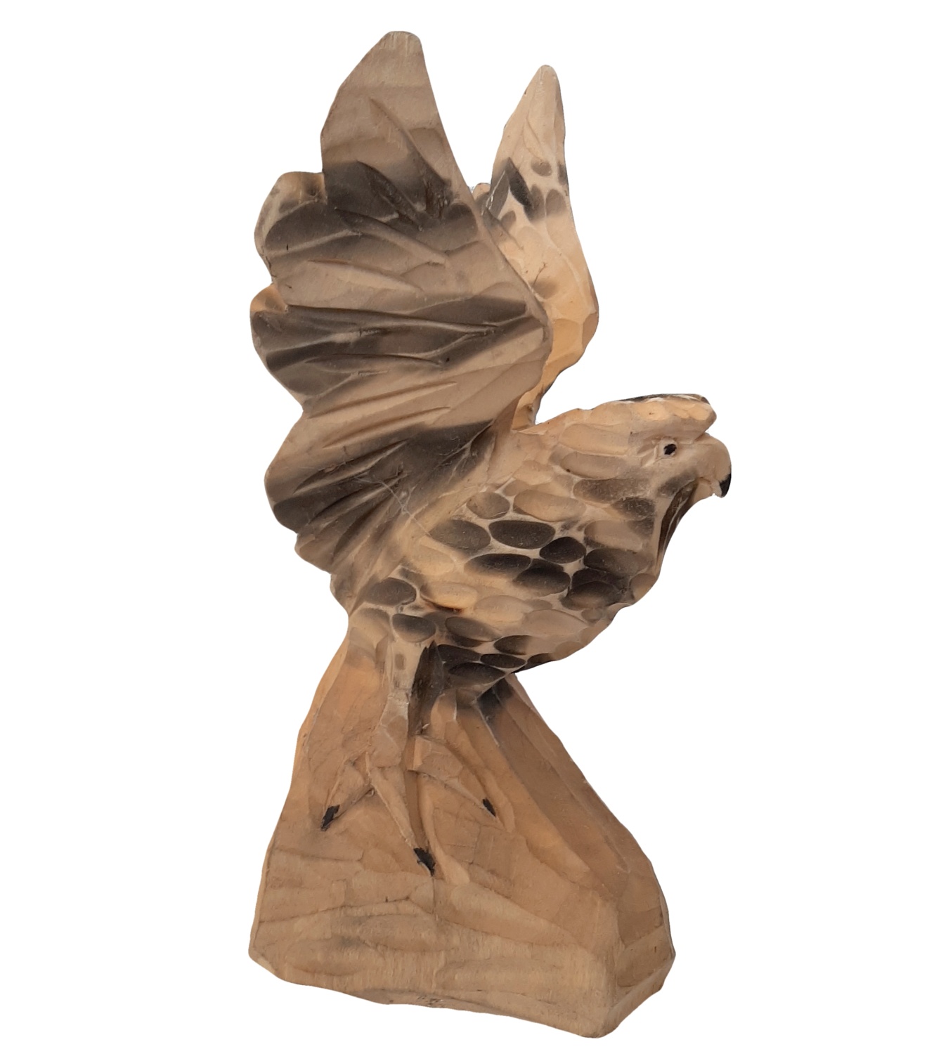 Drevená socha sokola 12 x 26 cm