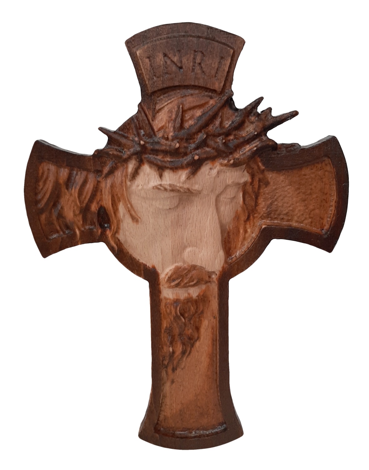 Drevený kríž s Ježišom 18 x 25 cm