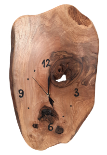 Nástenné hodiny z orechového dreva 