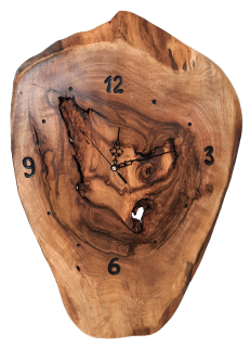 Nástenné hodiny z orechového dreva 
