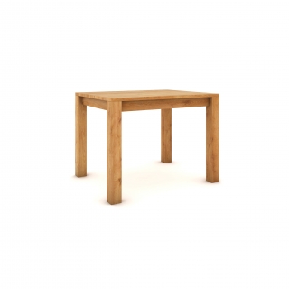 Dubový stôl 100 x 80 cm , prírodný, hodvábne polomatný