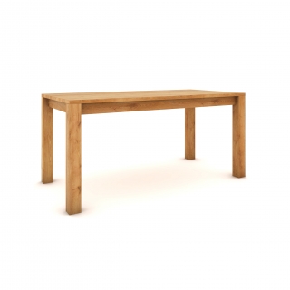 Dubový stôl 160 x 80 cm , prírodný, hodvábne polomatný
