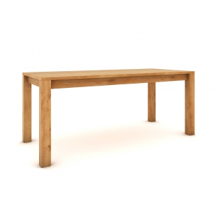 Dubový stôl 180 x 80 cm , prírodný, hodvábne polomatný