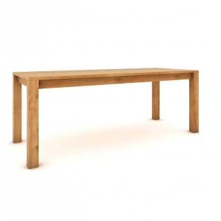 Dubový stôl 200 x 80 cm , prírodný, hodvábne polomatný