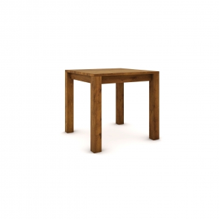 Dubový stôl 80 x 80 cm , hnedá zem
