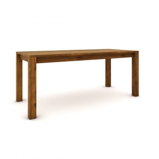 Dubový stôl 180 x 80 cm , hnedá zem