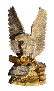 Drevená socha orla typ2 - 37x22cm