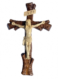 Kríž s Ježišom tmavý 2 15x24cm