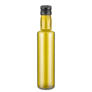 Sklenená fľaša DORICA 250 ml olivová so zátkou