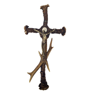 Kríž s Ježišom z parožia typ 2 32x16 cm