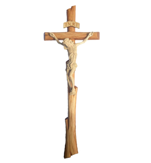 Drevený kríž Ježiša INRI 12x28cm